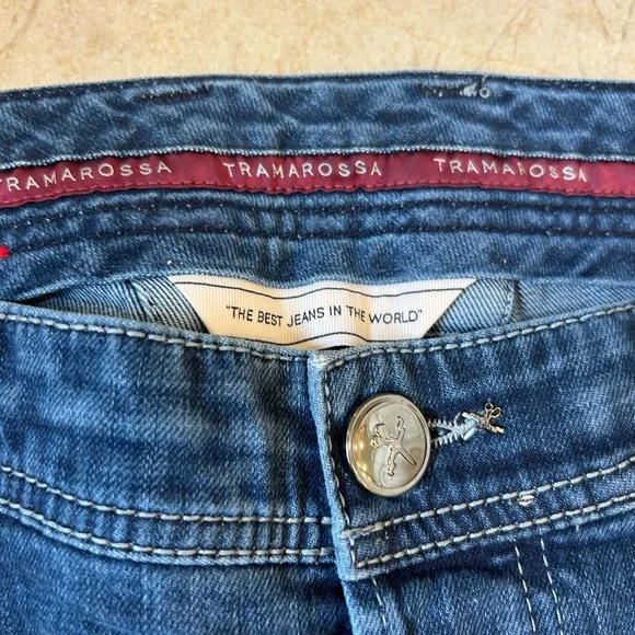 Tramarossa Leonardo Slim Fit Soft Touch 5-pocket Jeans, Men's Sz 36 - Picture 5 of 16